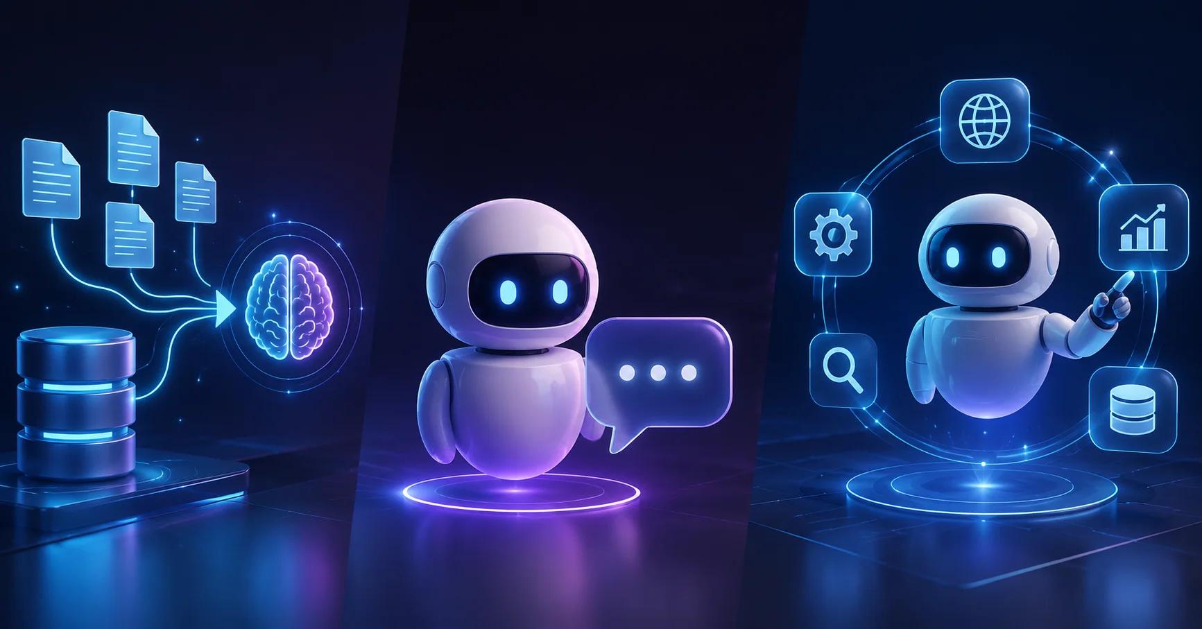 RAG vs AI Agents vs Agentic AI: What's the Difference?